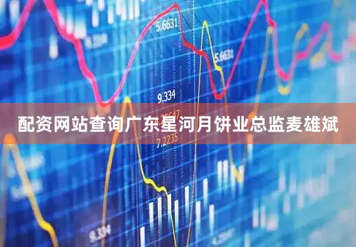 配资网站查询广东星河月饼业总监麦雄斌