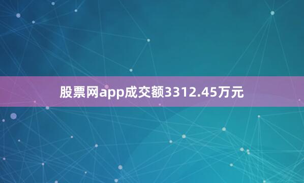 股票网app成交额3312.45万元